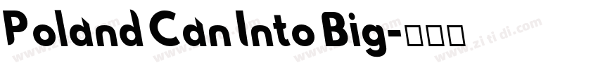 Poland Can Into Big字体转换